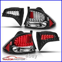 2006-2011 For Honda Civic Sedan 4DR Black LED Brake Tail Lights