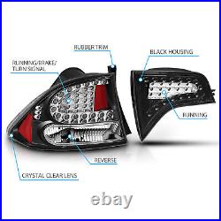 2006-2011 For Honda Civic Sedan 4DR Black LED Brake Tail Lights