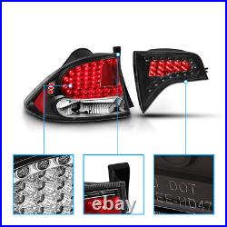 2006-2011 For Honda Civic Sedan 4DR Black LED Brake Tail Lights