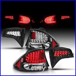 2006-2011 For Honda Civic Sedan 4DR Black LED Brake Tail Lights