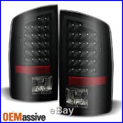 2007-2008 Dodge Ram 1500 / 07-09 2500/3500 Black Smoked LED Tail Lights Lamp set