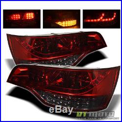 2007-2009 Audi Q7 Lumileds LED Red Smoke LED Tail Lights Lamps withLED Strip Style
