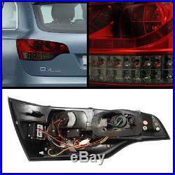 2007-2009 Audi Q7 Lumileds LED Red Smoke LED Tail Lights Lamps withLED Strip Style