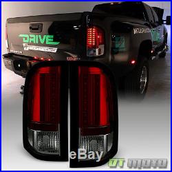 2007-2013 Chevy Silverado 1500 2500HD 3500HD Red Smoke Lumileds LED Tail Lights