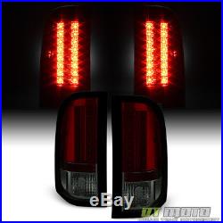 2007-2013 Chevy Silverado 1500 2500HD 3500HD Red Smoke Lumileds LED Tail Lights