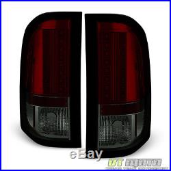 2007-2013 Chevy Silverado 1500 2500HD 3500HD Red Smoke Lumileds LED Tail Lights