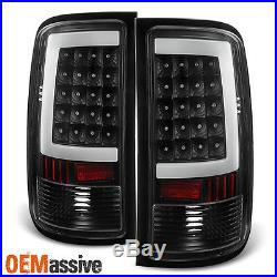 2007-2013 GMC Sierra 1500 07-14 2500HD 3500HD Black LED Tail Lights Brake Lamps
