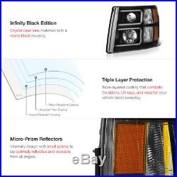2007-2013 Silverado 2500HD Matte Black Headlamps Tail Lights Light Bar LED Cool