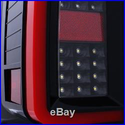 2007-2014 Chevy Silverado 1500 2500 3500 Black LED Tail Lights Pair