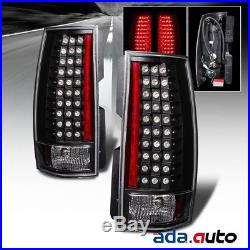 2007-2014 Chevy Suburban/Tahoe GMC Yukon/Yukon XL LED Black Tail Lights Lamps G4