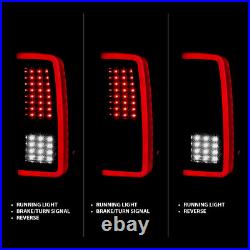 2007-2014 For Chevy Silverado 1500 2500 3500 Black LED Tail Lights Pair