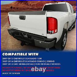 2007-2014 For Chevy Silverado 1500 2500 3500 HD Red LED Rear Brake Tail Lights