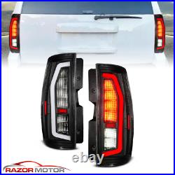 2007-2014 For GMC Yukon/Yukon XL Chevy Tahoe/Suburban Clear C LED Tail Lights