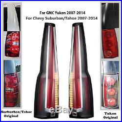 2007-2014 LED Tail Lights For Chevrolet Chevy Suburban Tahoe GMC Yukon Rear Lamp