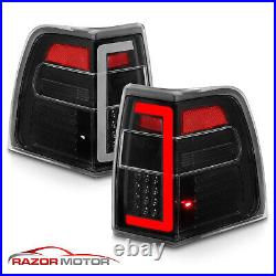 2007-2017 LED C Bar For Ford Expedition Black Tail Lights Replacement Pair