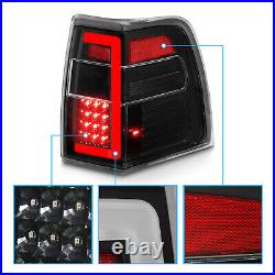 2007-2017 LED C Bar For Ford Expedition Black Tail Lights Replacement Pair