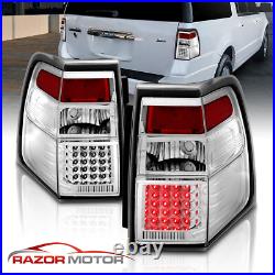 2007-2017 LED Chrome Brake Back Tail Lights Replacement Pair For Ford Expedition