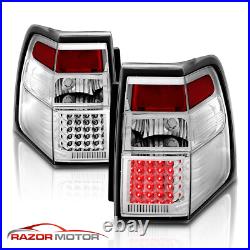 2007-2017 LED Chrome Brake Back Tail Lights Replacement Pair For Ford Expedition 2007-2017 LED Chrome Brake Back Tail Lights Replacement Pair For Ford Expedition
