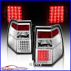 2007-2017 LED Chrome Brake Back Tail Lights Replacement Pair For Ford Expedition