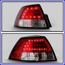 2008-2009 Pontiac G8 Red Clear Lumileds LED Tail Lights Brake Lamps Left+Right