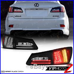 2008-2010 Lexus Is-F Nighthawk Black Headlights Tail Brake Lights LED Drl SMD