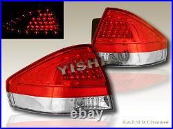 2008-2011 Ford Focus LED Red Clear Tail Lights 2 / 4 Door