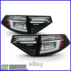 2008-2014 Subaru Impreza WRX Hatchback Black LED Tail Lights withSequential Signal