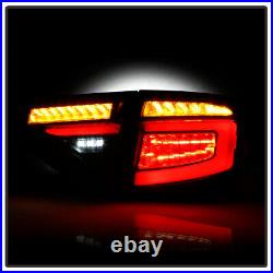 2008-2014 Subaru Impreza WRX Hatchback Black Smoked LED Sequential Tail Lights