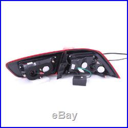 2008-2015 Mitsubishi Lancer Sedan 4DR Red Smoke LED Brake Tail Lights Pair