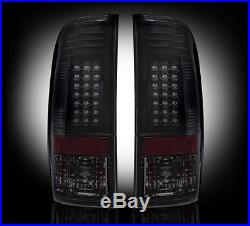 2008-2016 F250 F350 F450 F550 Super Duty Smoked RECON LED Rear Tail Lights Lamps