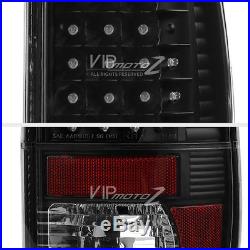 2008-2016 Ford F250 F350 F450 SD LED Parking Brake Lamps Black Tail Lights SET