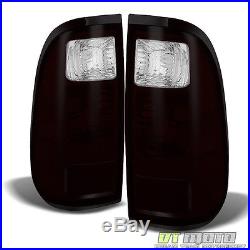 2008-2016 Ford F250 F350 F450 Super Duty Tail Lights +Smoked 3rd LED Brake Lamp