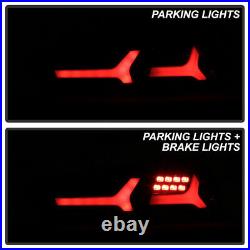 2008-2017 Mitsubishi Lancer 08-15 EVO X Black Smoked LED Tube Tail Lights Lamps