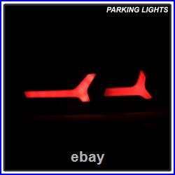 2008-2017 Mitsubishi Lancer 08-15 EVO X Black Smoked LED Tube Tail Lights Lamps