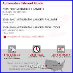 2008-2017 Mitsubishi Lancer Evolution Evo X 4B11 GSR MR Black LED Taillight Lamp