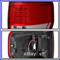 2009 2010 2011 2012 2013 2014 Ford F150 Red Clear LED Tail Lights Brake Lamps