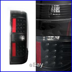 2009-2014 Ford F150 F-150 Black Smoked LED Tail Lights Left+Right 2010 2011 2012