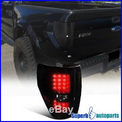 2009-2014 Ford F150 Pickup LED Brake Lamps Tail Lights Glossy Black