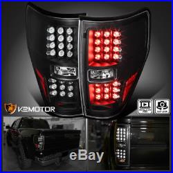 2009-2014 Ford F150 Truck STX Fx4 Black LED Brake Tail Lights Left+Right