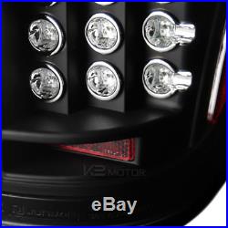 2009-2014 Ford F150 Truck STX Fx4 Black LED Brake Tail Lights Left+Right