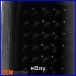 2009-2016 Ram 1500 2500 3500 LED Black Smoked Tail Lights + LED 3Rd Brake Lamp