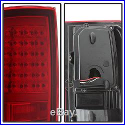 2009-2017 Dodge Ram 1500 10-17 2500 3500 Red Clear LED Tube Tail Lights Lamps