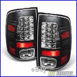 2009-2017 Dodge Ram 1500 2500 3500 Philip Lumiled LED Black Tail Lights Lamps