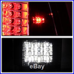 2009-2017 Dodge Ram 1500 2500 Blk Smoke LED Tail Lights+LED 3rd Brake Cargo Lamp
