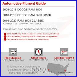2009-2018 Dodge RAM 1500 2500 3500 Neon Tube LED Tail Lamp License Plate Light