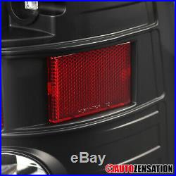2009-2018 Dodge Ram 1500 2500 3500 Black Pair LED Tail Lights Rear Brake Lamps