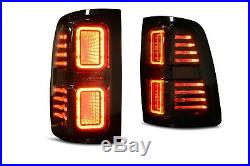 2009-2018 Dodge Ram Morimoto XB LED Tail Lights Smoked Rear Brake Lamps L+R Set