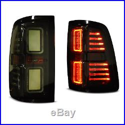 2009-2018 Dodge Ram Morimoto XB LED Tail Lights Smoked Rear Brake Lamps L+R Set