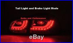 2010 2011 2012 2013 2014 VW Golf, GTI, R, Mk6 Smoked 3D LED Tail Lights Lamps