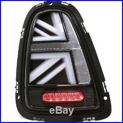 2011-2015 Helix Mini Cooper R56 R57 R58 R59 LED Union Jack Taillights Clear